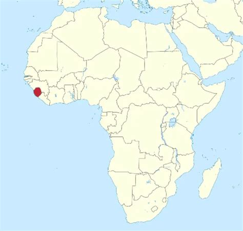 سيراليون على الخريطة